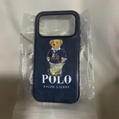 iPhone17プロケースポロベアー紺色