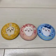 【新品未使用】ちいかわ　刺繍缶バッジビスケット2 ちいかわ・ハチワレ・うさぎ