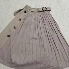 MAJESTIC LEGON ベージュ プリーツスカート S