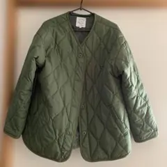 オリーブグリーン キルティングジャケット