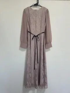 ピンクのレースワンピース　結婚式・お呼ばれ・2次会・顔合わせ