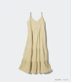 ユニクロ　クリンクルコットンキャミソールワンピース