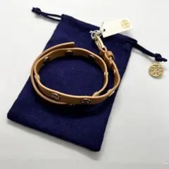 Tory Burch トリーバーチ スタッズ付き レザーブレスレット
