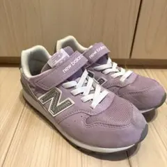 ニューバランス　21cm キッズ　ラベンダー