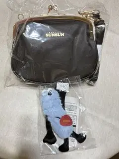パペットスンスン がま口ショルダーバッグ マスコットキーホルダー