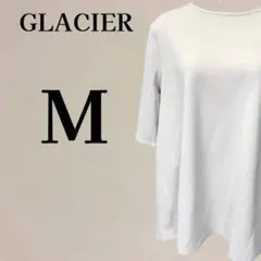 【美品】グラシア GLACIER 五分袖 チュニック M ライトグレーのサムネイル