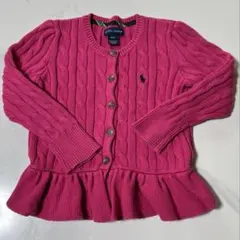 RALPH LAUREN ラルフローレン ケーブルニット カーディガン 3T