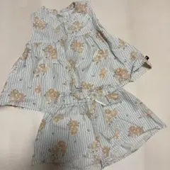 花柄タンクトップとショートパンツセット 90cm