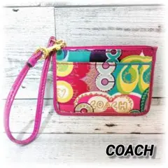 COACH コーチ ポピー パスケース カードケース マルチカラー