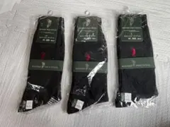 【新品未使用】ラルフローレンメンズソックス ブラック　3足組