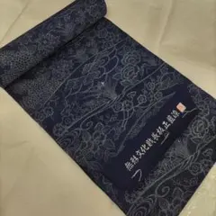 無形文化財 長板 正藍染 浴衣反物 綿絽 - メルカリ