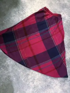 vintageチェックスカートamerisaharamarte即興バースデス