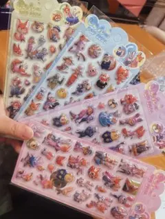 ぷっくりシール　立体シール　ズート4枚セット1