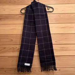 Joshua Ellis カシミヤ100% チェック柄 マフラー ストール