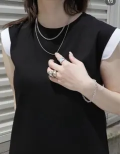 ユナイテッドアローズ別注リラクス THE RERACS Aライン ワンピース 黒