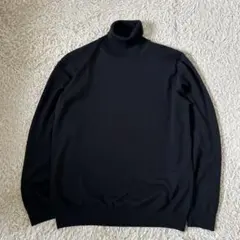 美品✨ユナイテッドアローズ ❣️ニット　タートルネックセーター　ウール100% 黒のサムネイル