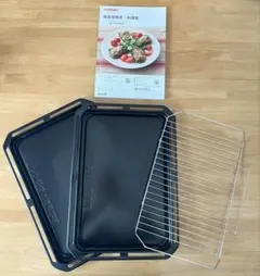 TOSHIBA 石窯ドーム 東芝 325GP010 角皿 天板 焼網 料理集 - メルカリ