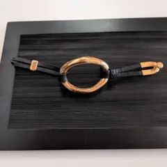 banana republic バナナリパブリック レザー メタル ブレスレット