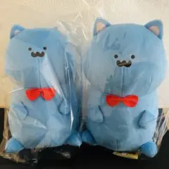 お文具といっしょ テディベアになりきりぬいぐるみBIG ねこさん　2個セット