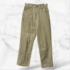 【ボブソンレディース】コットンカジュアルパンツ 綿100(M)シンプル 下 無地