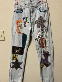【一点物】Levi's リメイクデニムパンツ
