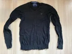 American Eagle Vネックニット ブラック Mのサムネイル