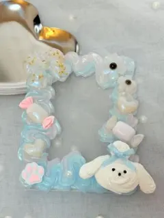 ホイップデコ　硬質トレカケース　ホイップワンコ　ピンク　ブルー