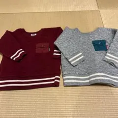 BREEZE キルティングトレーナー 90サイズ 2点セット　双子