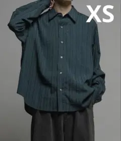 Casper John バリアスルーズシャツ-ラトリングストライプ- グリーン