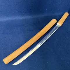 模造刀 模擬刀 脇差 白鞘 全長約69cm刃渡約45cm 重さ約600g
