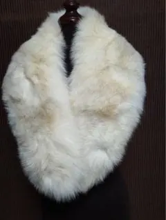 未使用品 SAGA FOX ブルーフォックス 毛皮ショール シルバーラベル 札付