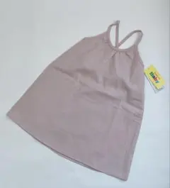 新品未使用品　ピンク ストラップ付き ワンピース 90cm