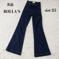 美品ROLLA'S ローラス EASTCOAST FLARE フレアデニム 25のサムネイル