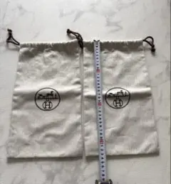 【gw限定値引き】HERMES エルメス 巾着 保存用袋 2枚セット