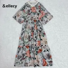 本日限り❗️お値下げしました。 【極美品】&ellecyドロップフラワーワンピース 未使用級ꕥアンドエルシー 希少 ドロップフラワーワンピース 五分袖