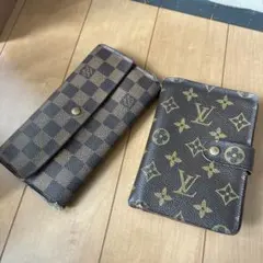 Louis Vuitton 長財布 ダミエ・手帳型モノグラム財布セット
