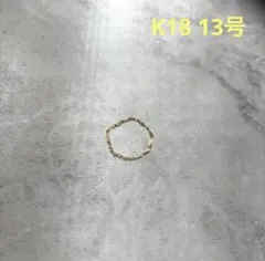 K18YG ペーパークリップリング 0.26g - メルカリ
