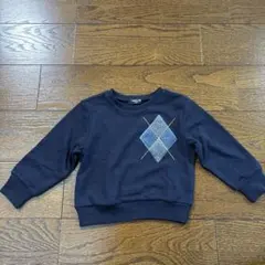 COMME CA ISM ネイビー トレーナー 100cm