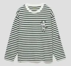 【美品】【値下】ラムチョップスケート｜ビッグシルエットボーダー長袖Tシャツ