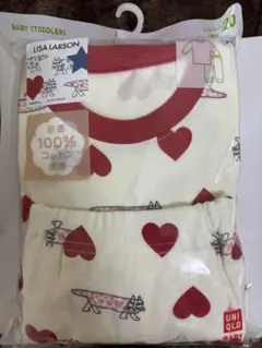 新品⭐︎UNIQLO LISA LARSON ハート柄パジャマ 120cm