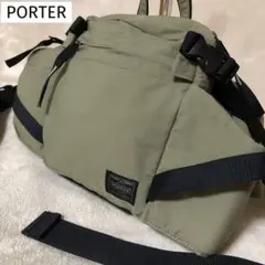 HEAD PORTER ボディバッグ ウエストポーチ ベージュ - メルカリ