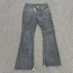 イタリア製 00s old DIESEL black flare denim - メルカリ