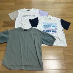 新品☆コムサイズム　女の子半袖Tシャツ３枚セット120㎝③のサムネイル
