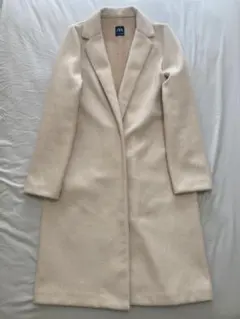 アイボリー ロングコート