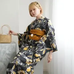 新品 utatane ニコアンティーク 浴衣単品 南蛮渡来 ネイビー - メルカリ