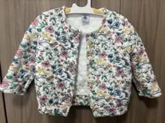 PETIT BATEAU 花柄カーディガン 24m/86cm