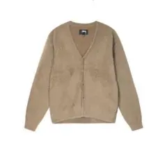 【極美品】stussy shaggy cardigan beige M Shaggy Cardigan – Premier