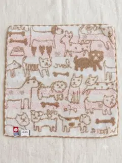【新品】今治タオル ハンカチ ハンドタオル 犬 猫 リバーシブル 24.5cmのサムネイル