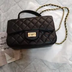 herbette キルティング　チェーン　ショルダーバッグ　未使用