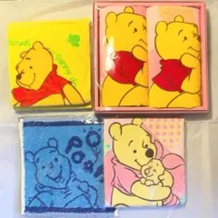 未使用【ディズニー】ハンドタオル セット②プーさん
